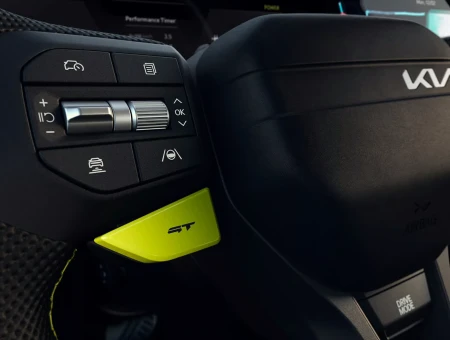 Unique GT-inspired cockpit