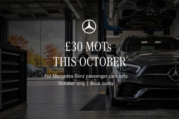 Mercedes-Benz MOT for just £30 this October